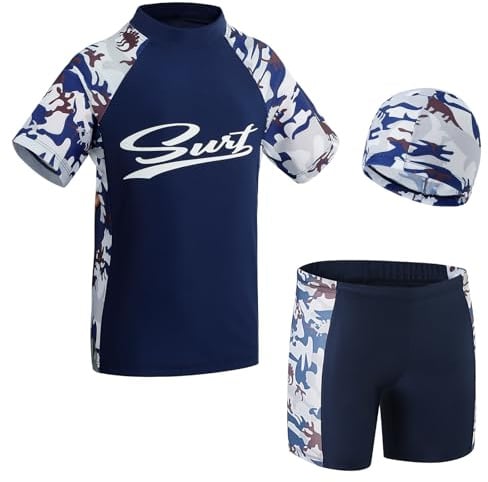 KAKU NANU UV Badebekleidung Junge Badeanzug Kinder Rashguard-Sets 146 152