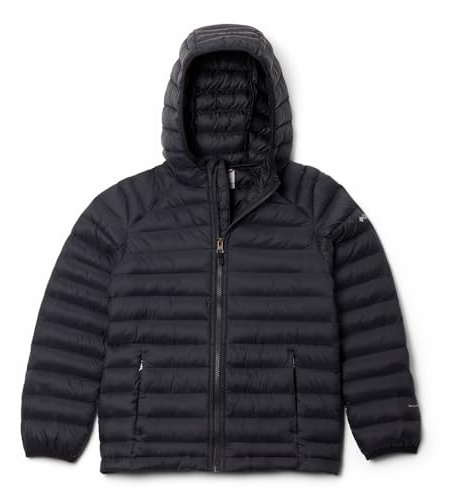 Columbia Powder Pass Hooded Jacket, Steppjacke mit Kapuze für Unisex Kinder