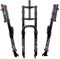 AuroraXQ 26 Pollici 4.0 Fat Ammortizzata Pneumatico Bici E-Bike Forcella a Sospensione a Aria, Viaggio 100mm Tubo Dritto Bloccaggio Manuale Doppia Spalla Forcella Anteriore della Bicicletta Elettrica