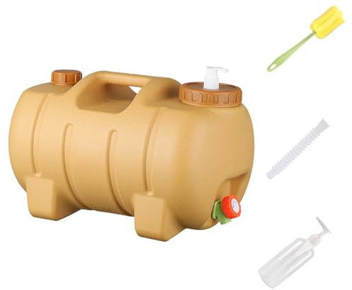 Amagogo Bidon d'eau avec Robinet, pichet de Stockage d'eau de 20 L avec poignée, pour Camping, randonnée, pêche, Survie, Pique-Nique
