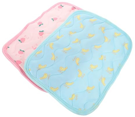 HOODANCOS Tapis Rafraîchissant pour Petits Animaux 2pcs XS en Tissu | Coussin Rafraichissant Lapin, Léger et Souple, Usage Intérieur au Sol pour Hamster et Autres Compagnons