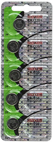 Maxell CR1220 3V Lithium Manganese Dioxide Battery (5 Pcs per Pack)