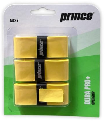 Prince DuraPro+ 3er gelb Overgrip, One Size