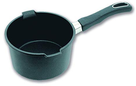 Original Gundel GUSS-UNIVERSAL-TOPF MILCHTOPF INDUKTION, Ø 16 cm, Höhe 9 cm, BIOTAN-Oberfläche, PFOA-frei, Akku-Therm Boden - abnehmbarer Designer-Stiel