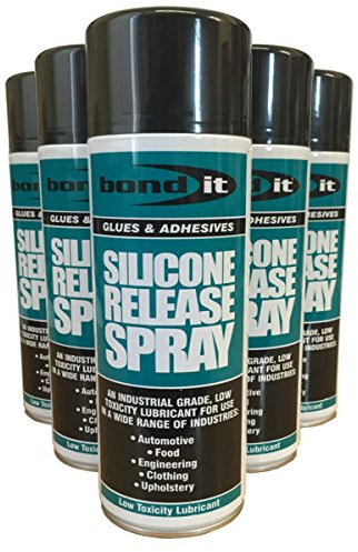 (PACK OF 4) 500ml Tin Bond It Silicone Spray - multi purpose lubricant and mould release spray