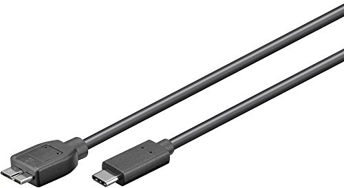 Goobay 67995 0.6 m USB 3.0 Micro Plug Type B to Type C Cables - Black