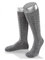 Almbock Trachtensocken Herren - Trachtenstrümpfe aus Merino Wolle in vielen Modellen und Farben - Lange und kurze bayerische Socken für Lederhose (Grau | Lang Merino, 42-44)