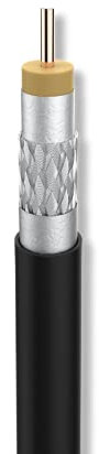 Televes - Cable coaxial sk2003plus cu/cusn lsfh-250 negro