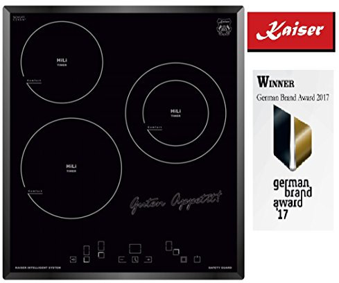 Kaiser KCT 4754 plaque autosuffisants 45 cm,Plaque Vitrocéramique avec 3 High Light Zones de Cuisson,Plaque de cuisson encastrable,Capteur de cuisson électriques,Plaque Vitrocéramique