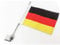 Motorrad Dekoration Flagge und Fahnenmast für GL1800 Goldwing All Years (Germany)