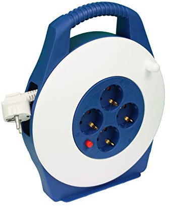 Tayg Avvolgibile allungabile, bianco/blu, 10 m.