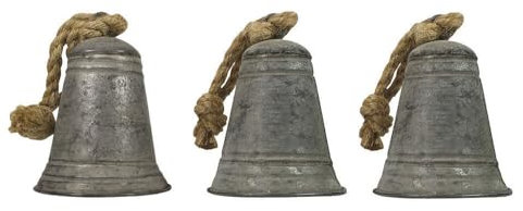 Glocken-Set Zink Weihnachtsglocke 3 Stück Nikolaus Weihnachtsdeko