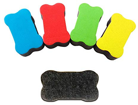 Whiteboard Schwamm Magnetisch 4stk 4 Farben Whiteboardlöscher für Notiztafeln, Flipcharts Schaukästen Whiteboard-Wischer Blau Rot Grün Gelb