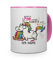 printplanet® Tasse mit Namen personalisiert - Motiv Einhorn individuell gestalten - Farbvariante Rosa
