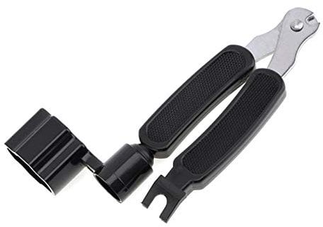 3-In-1 Guitar String Winder And Cutter,Multifunctional Guitar String Pin Puller,Guitar Repairing and Adjustment Tool (black)
