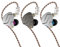 KZ ZSN Pro - Auriculares de metal con tecnología híbrida 1BA+1DD, auriculares de alta fidelidad y graves con monitor de oído, auriculares deportivos (con micrófono, azul)