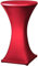 TexDeko® Stretch Stehtischhusse für Bistrotisch Ø 80-85 cm Rot | Öko-Tex Siegel strapazierfähig verstärkte Fußtaschen bügelfrei waschbar