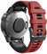 ANBEST Armbänder Kompatibel mit Garmin Fenix 7S/6S Pro/Fenix 5S Armband, Schnellverschluss Silikon 20mm Ersatzarmband für Fenix 5S Plus/D2 Delta S(Rot/Schwarz)