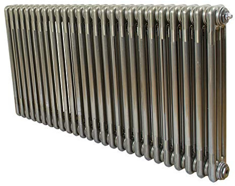 Korona Bare Metal Lacquered Horizontal 3 Column Radiator - 924mm (w) x 500mm (h)