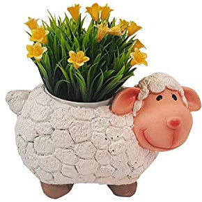 Huge Basket 5034 Wonderland Pot de fleurs en résine pour maison, jardin, salon, décoration, cadeau