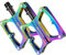 GORIX Bike Flachpedale Oil Slick Wide Lightweight mit rutschfestem Pin Spike Road Mountain MTB Fahrrad (GX-OIL11)