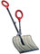 Radius Garden Leichte Schneeschaufel aus Polycarbonat, 45,7 cm, mit Anti-Spannung, Vordergriff, rauchgrau