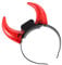 Healifty Leuchtender Teufel Stirnband - Leuchtet im Dunkeln, Rotes Horn Kopfschmuck für Damen Herren - Geist Kostüm Foto Prop