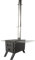 DWD ® Epping Camping Stove Portable Outdoor Log Wood Burner with Wing Racks, Stainless Steel Flue- Compact Camping Companion