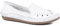 Leather Slip-On Pumps - White Size 7