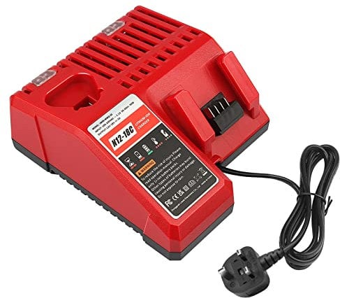 LabTEC M12&M18FC Dual Battery Charger for Milwaukee,12V-18V 90W Charger Replacement for Milwaukee XC 48-59-1812 48-11-1820 48-11-2402 48-11-1840 48-11-1850 48-11-1852 48-11-2401 Li-ion Tool Battery