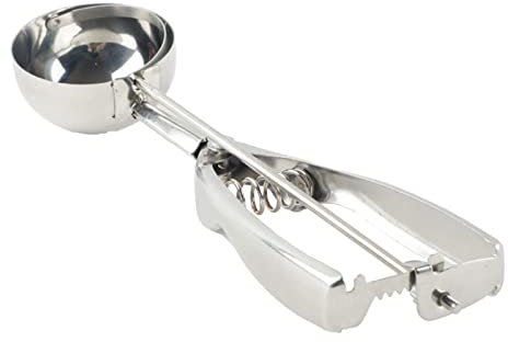 Ice Cream Scoops Fruit Scoop Stainless Steel Cookie Scoop for Ice Cream Meatballs Mellon Balls Mashed Potatoes and Muffins(Large Size) (6 CM)