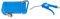 Güde 41400 SB Druckluft Spiralschlauch 5 M (mit Schnellkupplung und Stecknippel, Knickschutz) & BGS 3208 | Druckluft-Ausblaspistole | 100 mm | Drukluftpistole | Griff aus blauem Nylon-Fiberglas