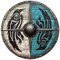 Elegant Hub Viking Bjorn Lothbrok Schild Cosplay Bettel Ready Mittelalterliche Rüstung Rollenspiel & Theaterspiel Wikinger Schild Erwachsene Wikinger Round Shield Cosplay Requisiten (76.2 cm), Wie