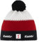 Eisbär Star Pomponmütze Beanie Pudelmütze Strickmütze (One Size - schwarz-weiß)