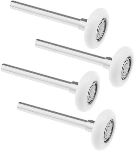 Be In Your Mind Lot de 4 poulies de porte électriques avec roulements 6200ZZ en nylon pour porte de garage - 46 mm de diamètre
