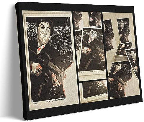 Scarface Tapete, Puzzle, Leinwand, Poster, dekoratives Gemälde, Leinwand, Wandposter und Kunstdruck, modernes Familienschlafzimmer-Dekor-Poster, 30 x 45 cm
