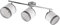 RL LIVE YOUR LIGHT Reality Leuchten Spotbalken Davos R81553006, Metall Chrom Schirme Stoff Grau/Weiß, exkl. 3x E14