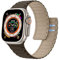 Astorgos Correa Magnética Compatible con Apple Watch Ultra/Ultra2 49mm/iWatch Series 10/9/8/7/6/5/4/3/2/1/SE 42/44/45/46mm,Correa de Silicona Ajustable,Pulsera Deportiva,Albaricoque Marrón