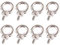 8 Stück Ringschraube M6, Edelstahl Augenschraube, Ösenschraube, Ringschrauben für Befestigen Sie hängende Ornamente, Blumentöpfe, Schaukelständer usw