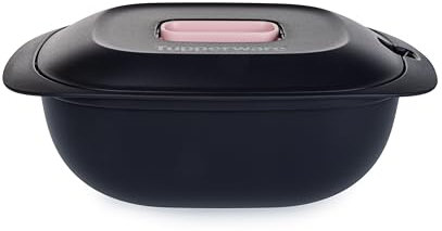 Tupperware Micro-gourmet Récipient 2 l noir rose pour micro-ondes Récipient alimentaire