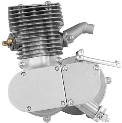 2-Takt motor 100CC Gas Motorisiert Fahrrad Motor Kit Gas Moteur Fahrrad Benzin Hilfsmotor pocket Bike Engine CDI Kit 3.2 kW, 44 Zähne Kettenrad Motorisierte Kit