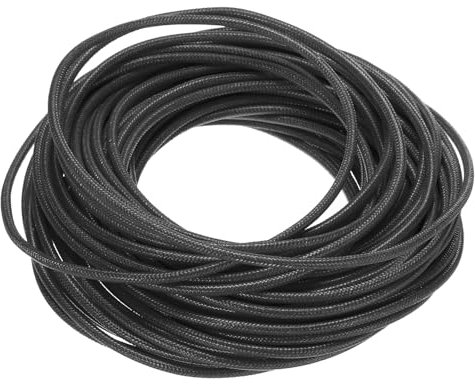 QUARKZMAN 14 AWG Silikon Elektrokabel 2 mm² 15 Meter Flexibles Hochtemperatur Geflochtenes Kabel Verzinnter Kupferdraht für Industrie KFZ DIY RC-Autos Boote LED Licht Schwarz