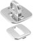 BELLIFFY 1 Set Laptop Lock Self-adhesive Security Plate Desk Mount Anchor for Cable Locks Security Plate for Cables Desk Mount Anchor for Laptop Security Anchor Base Plate Silver Zinc Alloy