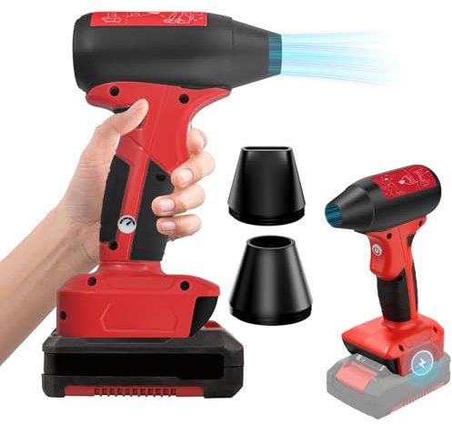 Mini ventilatore Jet Fan compatibile con Einhell Power X-Change, 130000 RPM Cordless Air Duster con regolazione a 4 livelli per la pulizia della polvere dell'auto, all'aperto BBQ Foglie, per la