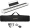 MusicalStore2005 Set Completo per Casio CDP-S110 Bianco - Piano Digitale 88 Tasti Pesati con Borsa Imbottita a Tracolla con logo MusicalStore2005 Ricamato, Alimentatore e Pedale