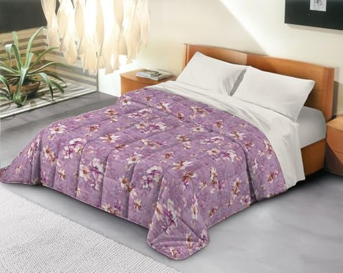 Banzaii Trapunta Invernale in Ecopiuma da 380 gr/mq anallergica e traspirante – Piumone Caldo e Morbido – Prodotto in Italia - Due piazze Matrimoniale 260x260 cm, Anna Rosa