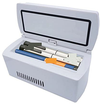 ZGYOZMNG Refrigerador portátil para insulina, refrigerador Inteligente para insulina, Caja de refrigeración para Llevar, Carga a Temperatura Constante