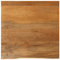 Myheimly Tischplatte, Holzplatte mit Baumkante, Massivholzplatte für Esstisch Couchtisch, Ersatztischplatte, Eiche,massives Mangoholz,40 x 40 x 2.5 cm