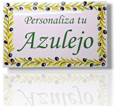 Azulejo Personalizado de Ceramica. 20x30cm. Acabado blanco brillo, apto para cocina, casa, exterior. Regalo Original. Placa Personalizada Decorativa para Hogar, Oficina, Negocios. Placa decorativa