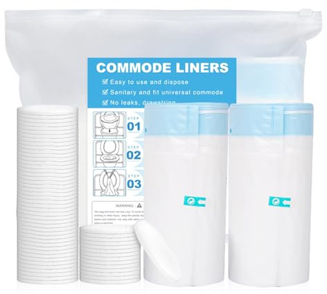 Lot de 40 sacs de toilette avec coussinets absorbants, inserts de mode jetables, sac hygiénique, tapis de toilette absorbants, sacs de toilette de camping et inserts absorbants, pour toilettes mobiles